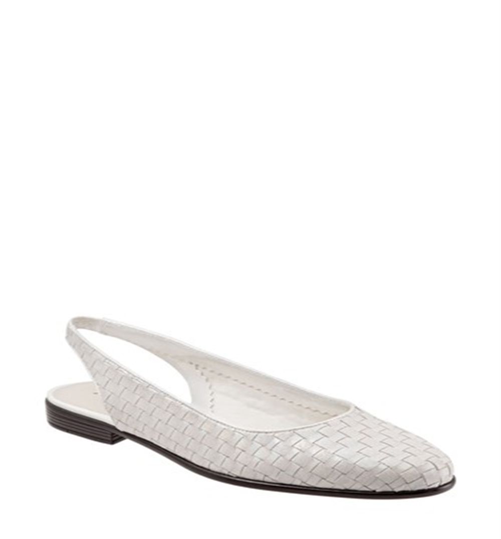 Sapatilhas Trotters Lucy Sling Back Brancas Tamanho 6,5 L
