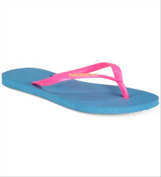 Havaianas Logo Pop Up Flip Flop Feminino Azul Tamanho 6.5