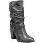 Bota feminina Paisley Fashion Carlos By Carlo Santana, preta, tamanho 7 M