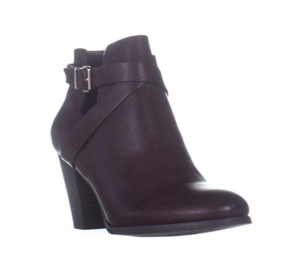 Botas femininas Call It Spring Tecia com fivela, vermelho, tamanho 7 B