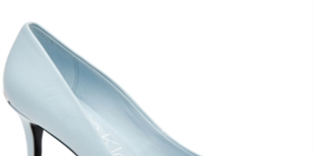 Calvin Klein Gayle Scarpin Feminino Clássico Bico Fino - Azul Tamanho 8 M