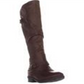 Botas de cano alto Yanessa Baretraps femininas, marrom escova, tamanho 7,5 M