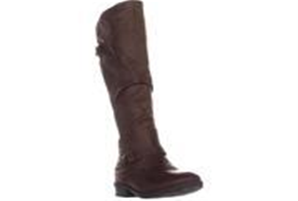 Botas de cano alto Yanessa Baretraps femininas, marrom escova, tamanho 7,5 M