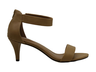 Sandálias femininas casuais Paycee com bico aberto e tira no tornozelo, estilo &amp; co, bege, tamanho 10,5 m