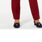 Calças femininas Charter Club Cambridge Skinny Pull-on com controle de barriga, tamanho 12, vermelhas