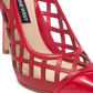 Sapatos de salto fino Nine West Tatum8 com recorte vermelho, tamanho médio