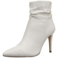 Botas casuais femininas XOXO, bota Taniah branca, tamanho 7M
