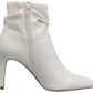 Botas casuais femininas XOXO, bota Taniah branca, tamanho 7M