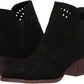 Botas femininas Carlos By Carlos Santana Victory Fabric bico fino cano curto pretas tamanho 5 M