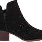Botas femininas Carlos By Carlos Santana Victory Fabric bico fino cano curto pretas tamanho 5 M