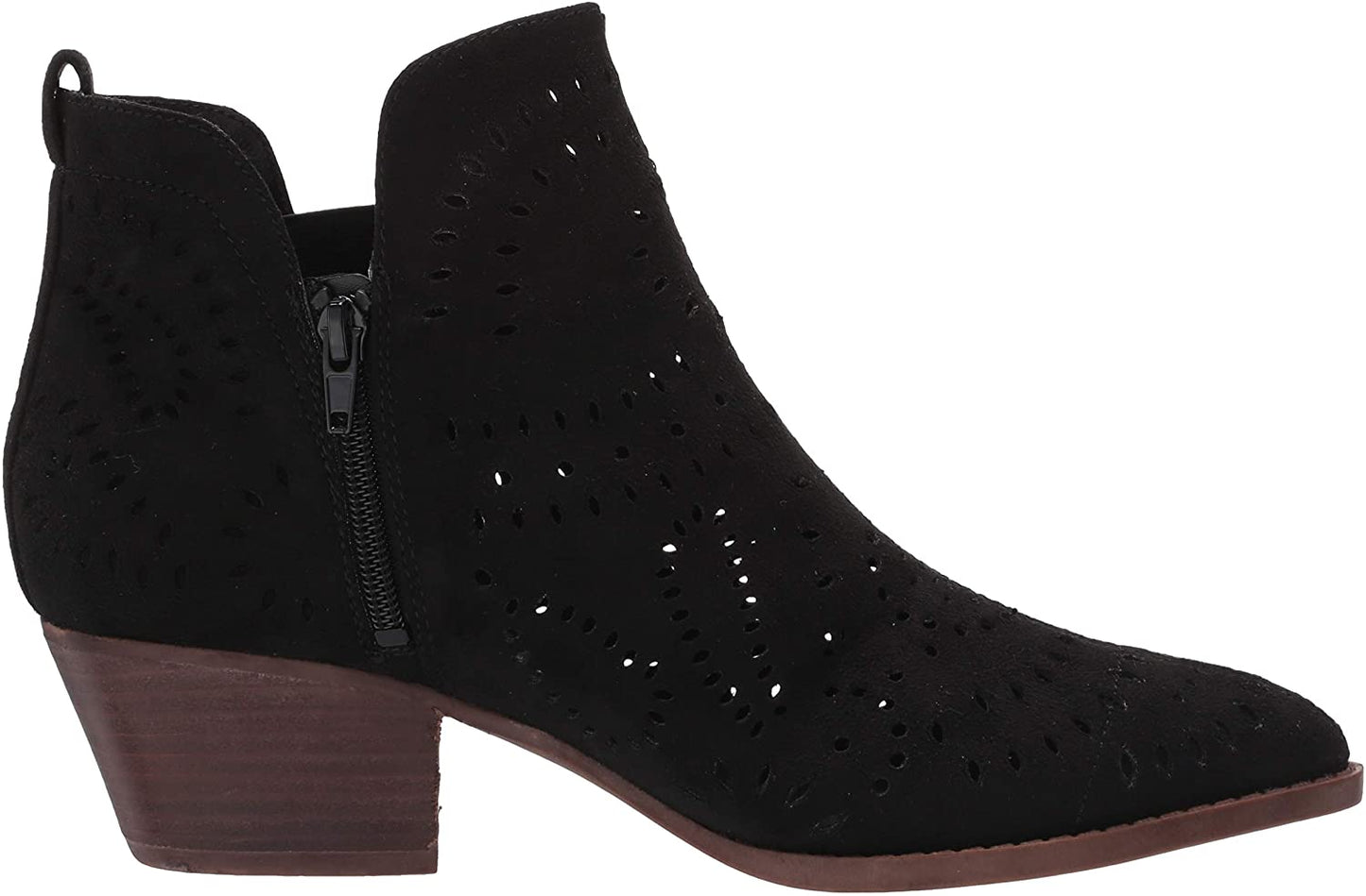Botas femininas Carlos By Carlos Santana Victory Fabric bico fino cano curto pretas tamanho 5 M