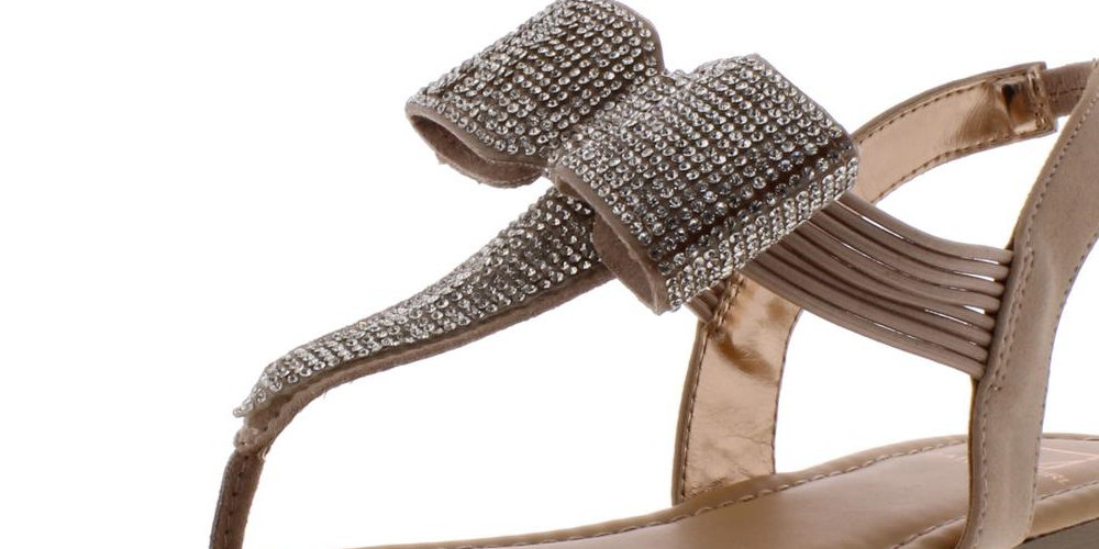 Material Girl Sandálias femininas de tecido Seana com bico aberto para ocasiões especiais, tamanho 6 M, marrom