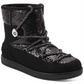 Botas de neve femininas Guess com logo brilhante e detalhe de cadarço, acolchoadas e isoladas, Aylan, bico redondo, pretas, tamanho 6,5 M
