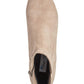 Aqua College Botas de couro femininas Flex Gore Comfort, à prova d'água, acolchoadas, com bico redondo e salto bloco, com zíper, tamanho 9 M, prateadas