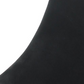 Botas de couro femininas Aqua College com bico redondo e salto bloco, zíper, pretas, tamanho 5,5 M