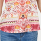 Blusa feminina estampada com decote redondo, estilo &amp; co, Bloom Rituals, rosa, tamanho médio