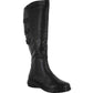Botas femininas Easy Street Presley Tall Shafted Comfort, pretas, tamanho 7,5 WW