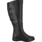 Botas femininas Easy Street Presley Tall Shafted Comfort, pretas, tamanho 7,5 WW