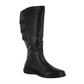 Botas femininas Easy Street Presley Tall Shafted Comfort, pretas, tamanho 7,5 WW