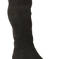 Botas femininas XOXO com fecho e fecho de correr Tristen, bico redondo e salto bloco, tamanho 7, pretas