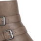 Bota feminina Style &amp; Co com fivela e acolchoamento, bico redondo, salto bloco, zíper, marrom, tamanho 10 M
