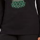 Camiseta feminina Karen Scott com estampa de Natal, preta, tamanho 2XL