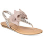Material Girl Sandálias Femininas Swan3 Tecido Biqueira Aberta Casual Slingback Marrom Tamanho 5,5 M