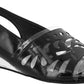 Sandália Easy Street Clear Celebrate Slingback Feminina Preta Tamanho 10 M