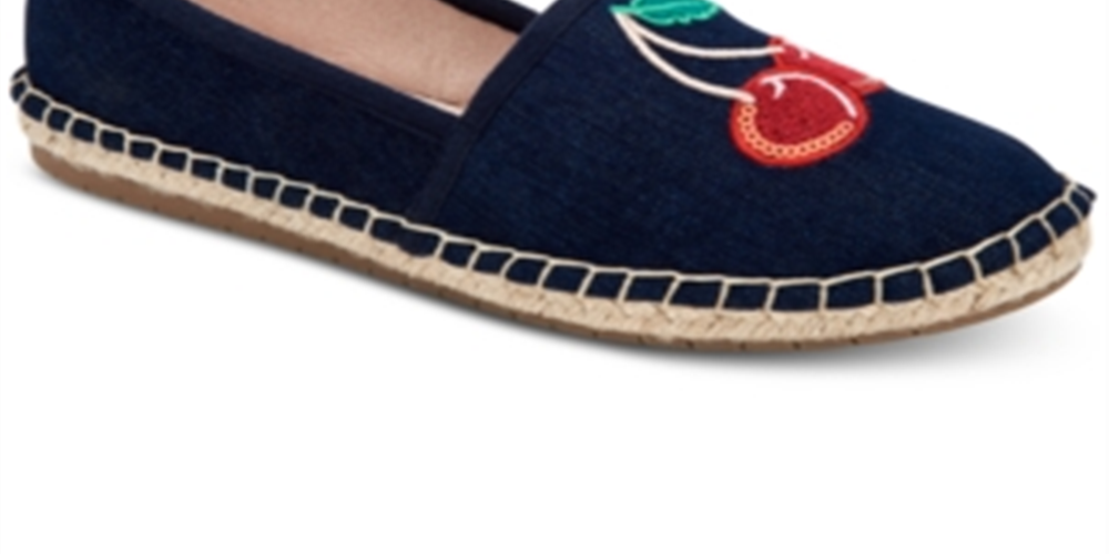 Sapatilhas femininas Charter Club Joeey Espadrille Azul Tamanho 5,5 M