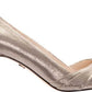 Nina Chezare Scarpin Aberto Feminino Marrom Tamanho 9,5 M