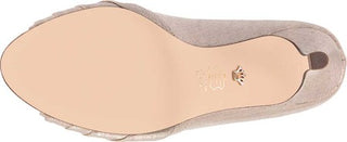 Nina Women's Chezare Open Toe Pump Brown Size 9.5 M