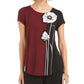 Blusa estampada feminina Alfani roxa tamanho M