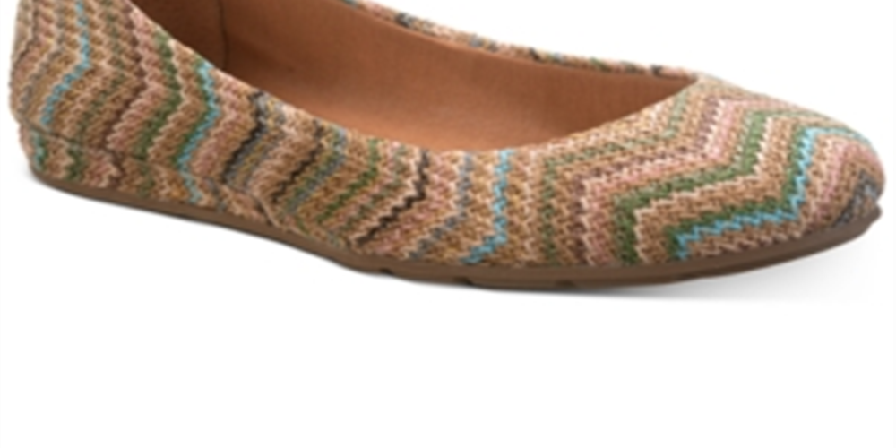 Sapatos baixos Eliana femininos Sun Stone marrom tamanho -7 W