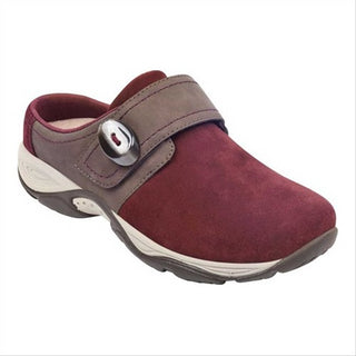 Easy Spirit Women's Strap Equip Suede Mule Shoes Red Size 8 M