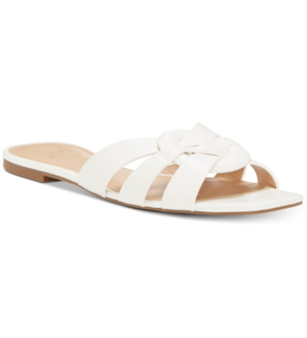 INC International Concepts Tênis feminino acolchoado, respirável e com biqueira quadrada Gargi, tamanho 8 M, branco