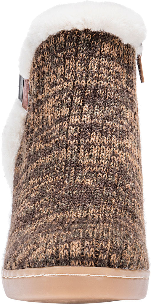 MUK LUKS Bota feminina plataforma marrom tamanho 8