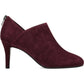 Botas femininas Bandolino Dawn Leather Almond Toe Ankle Fashion Vermelhas Tamanho 9 M