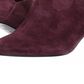 Botas femininas Bandolino Dawn Leather Almond Toe Ankle Fashion Vermelhas Tamanho 9 M