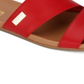 Sandálias rasteiras femininas Kenneth Cole Reaction Cutout, vermelhas, tamanho 5 M