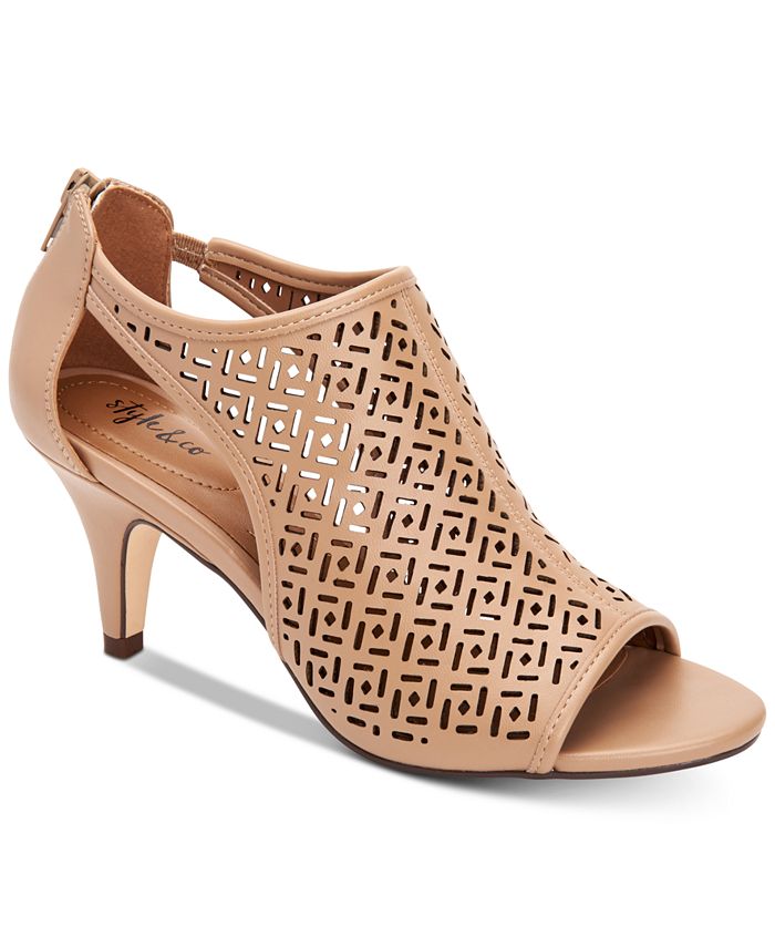 Sapatos femininos Hyrine Peep Toe D-orsay da Style &amp; Co., cinza, tamanho 5,5 M