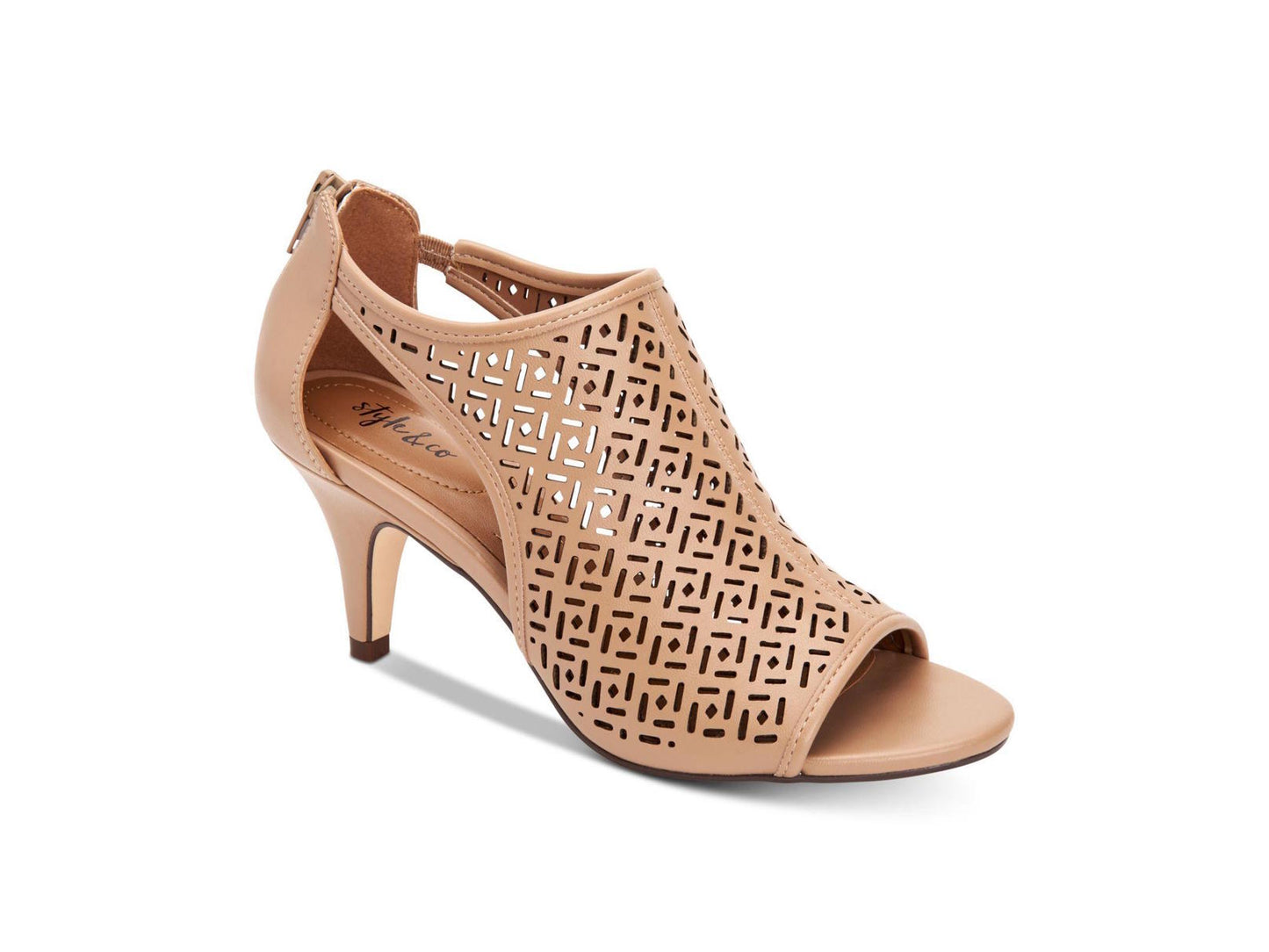 Sapatos femininos Hyrine Peep Toe D-orsay da Style &amp; Co., cinza, tamanho 5,5 M