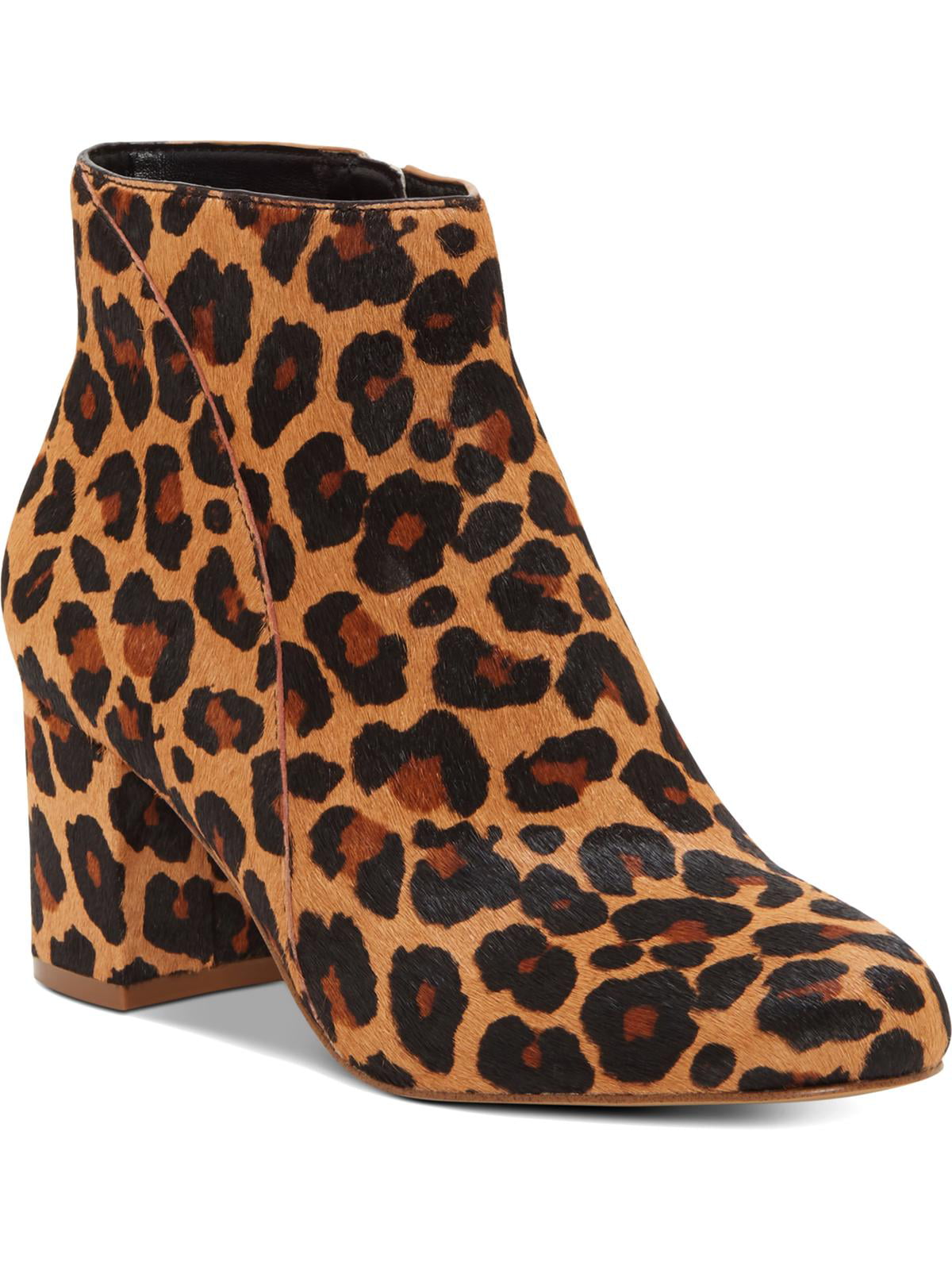 Botas femininas INC International Concepts Floriann com pelo de bezerro e estampa animal, marrom, tamanho 5,5 M