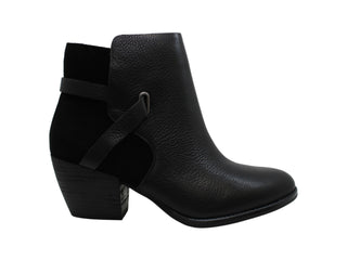 Botas femininas American Rag Ashlyn com bico fechado e cano curto, pretas, tamanho 5 M