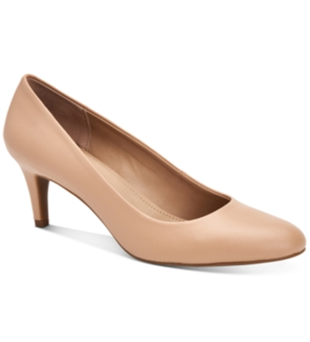 Charter Club Padiee feminino bico redondo clássico scarpin nude tamanho 7,5 m