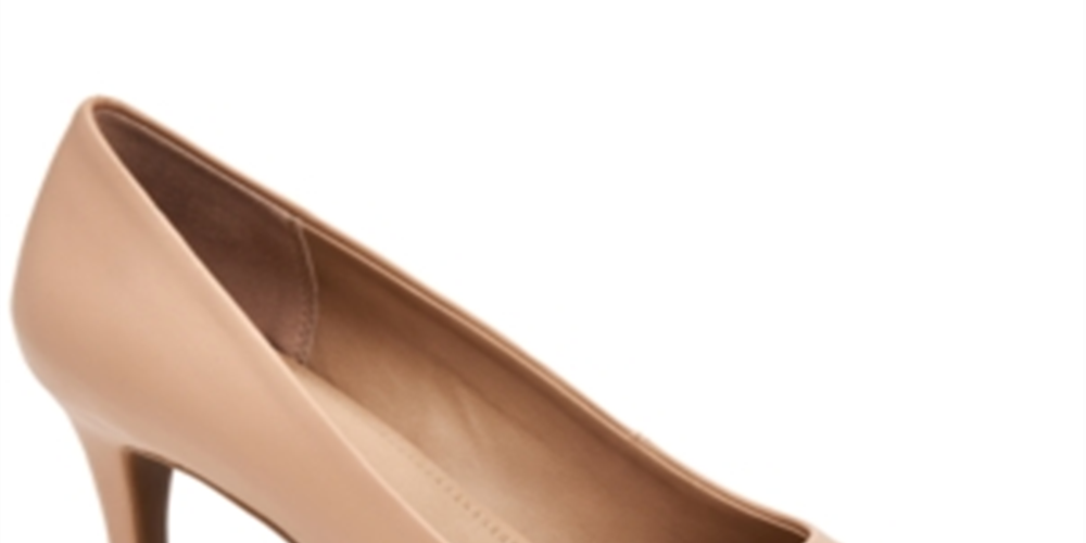 Charter Club Padiee feminino bico redondo clássico scarpin nude tamanho 7,5 m