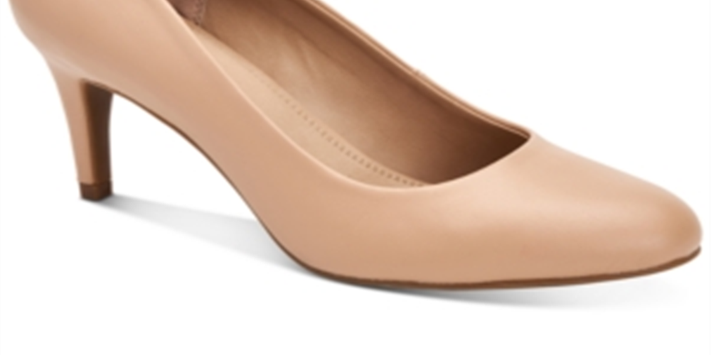 Charter Club Padiee feminino bico redondo clássico scarpin nude tamanho 7,5 m