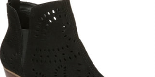 Carlos By Carlos Santana Women's Victory Microsuede Cut Out Ankle Boots Black Size 5.5 M