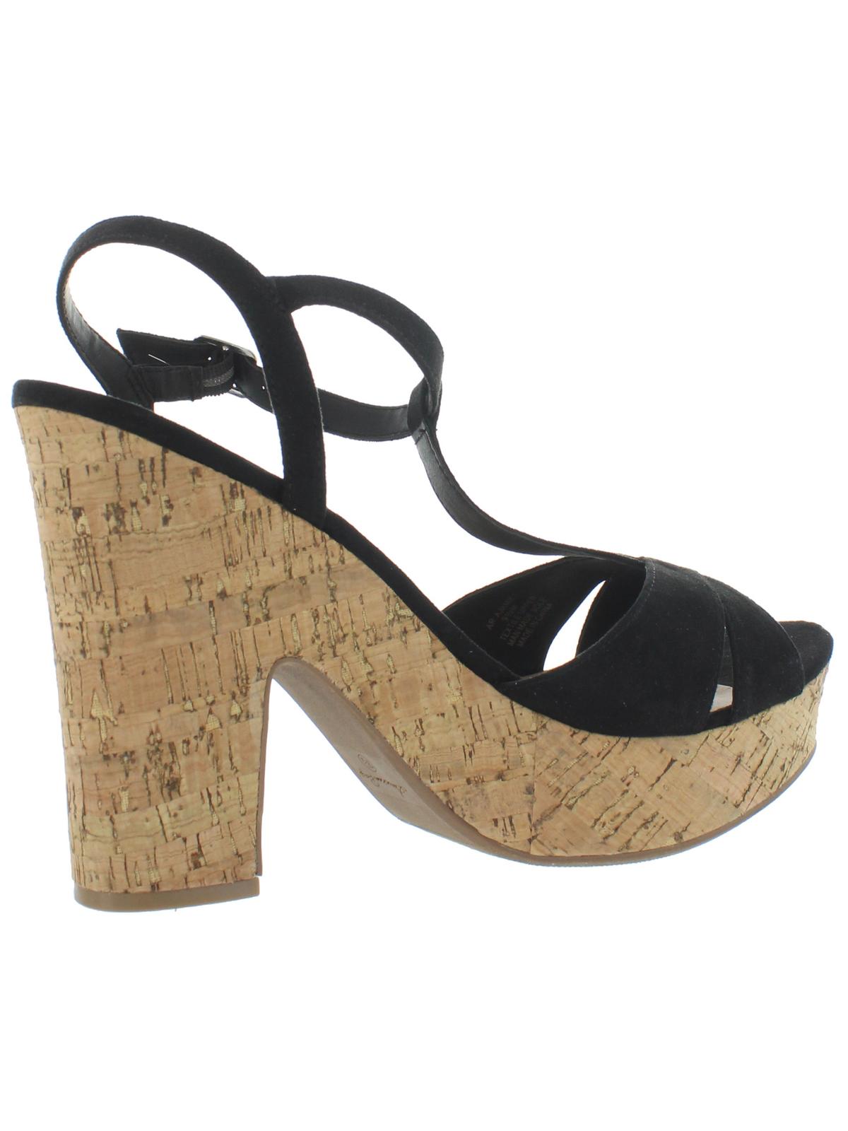 Sandálias sociais femininas American Rag Jamie1 Microsuede pretas tamanho 7,5 M