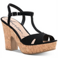 Sandálias sociais femininas American Rag Jamie1 Microsuede pretas tamanho 7,5 M