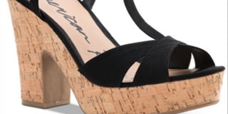 Sandálias sociais femininas American Rag Jamie1 Microsuede pretas tamanho 7,5 M